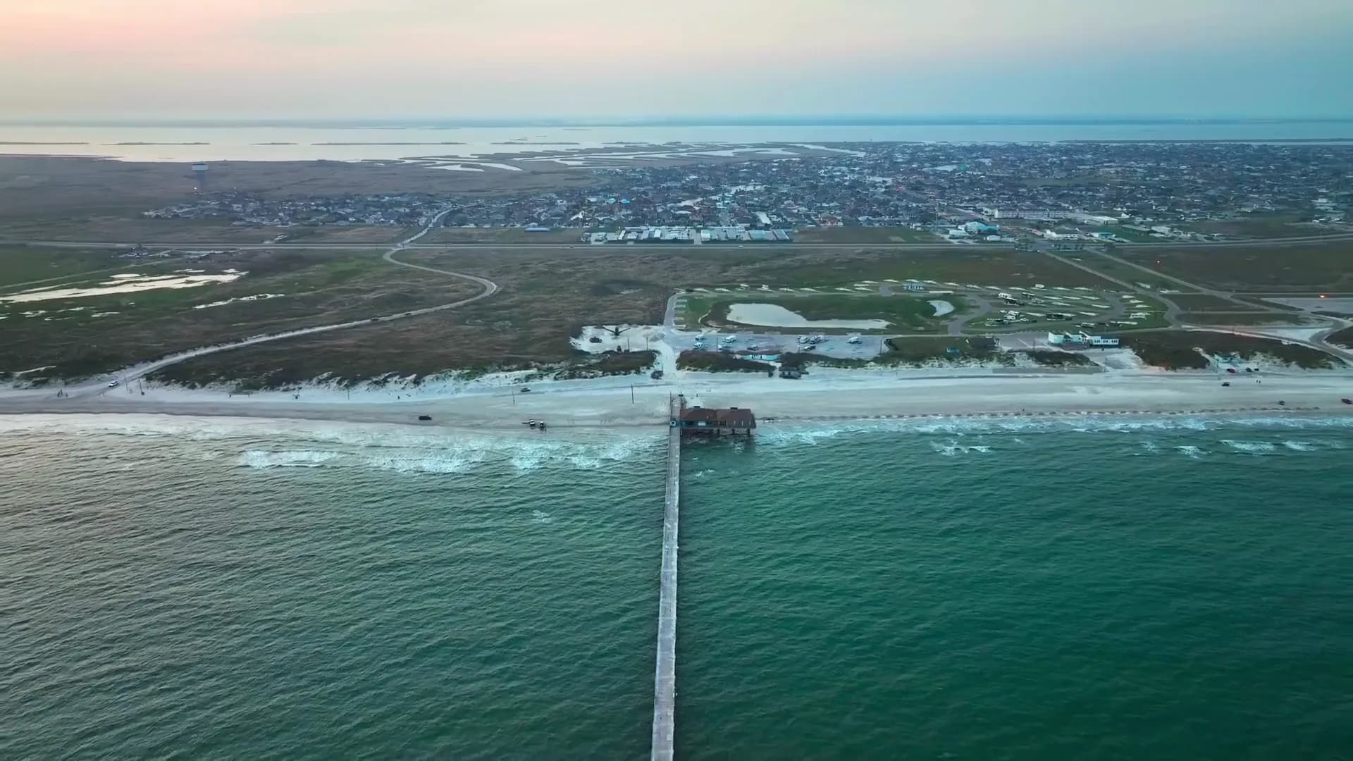 Coastal Bend shoreline and ocean waters